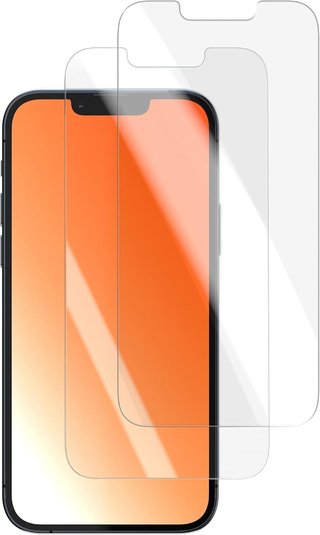 Amazon Basics - 2 Protezioni in Vetro Temperato per iPhone 13 / 13 PRO