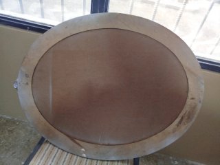 Espejo Vintage Madera Tallada Plata