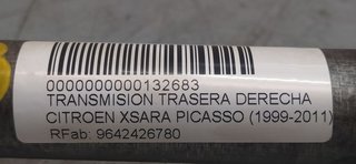 TRANSMISION TRASERA DERECHA CITROEN XSARA PICASSO 2.0 HDi Exclusive Plus