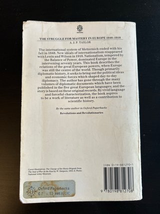 The Struggle for Mastery in Europe, 1848-1918