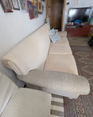 Sofá grande beige