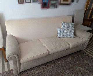 Sofá grande beige