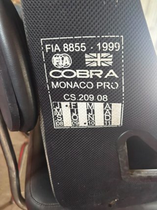 Baquet Cobra Monaco Pro y Arnés GT2i