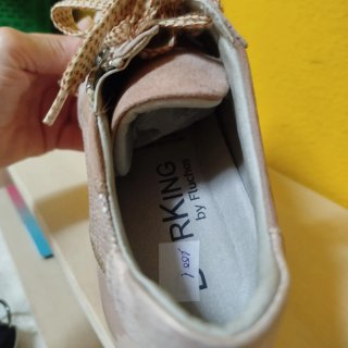 Zapatillas Fluchos rosa metalizado Talla 35