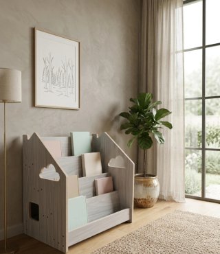 Librería Infantil Guarda Cuentos Madera montessori