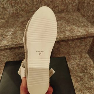 Sandalias Gaimo blancas glitter
