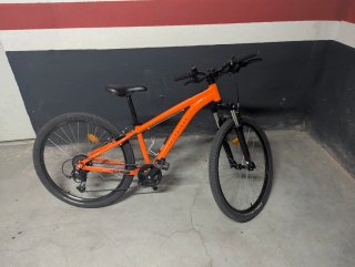 Bicicleta Montaña Niño Rockrider Naranja