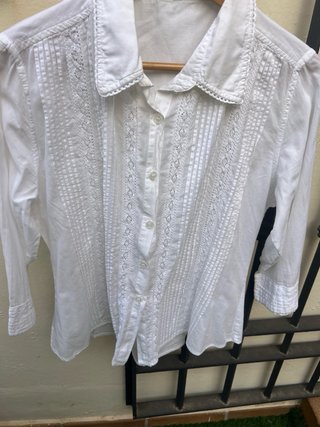 Camisa Tweed Blanca