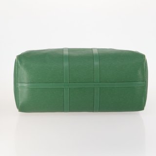 LOUIS VUITTON Epi Keepall 55 Boston Bag Green