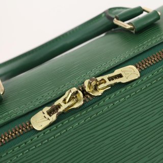 LOUIS VUITTON Epi Keepall 55 Boston Bag Green