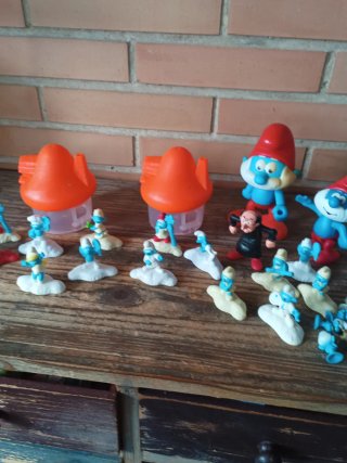 Lote de figuras de Los Pitufos