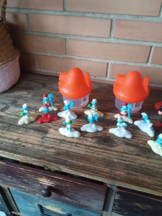 Lote de figuras de Los Pitufos