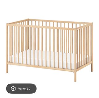 Cuna IKEA SNIGLAR + colchón impermeable