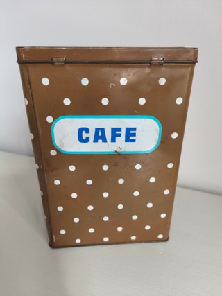 Bote lata Colacao cafe antiguo vintage