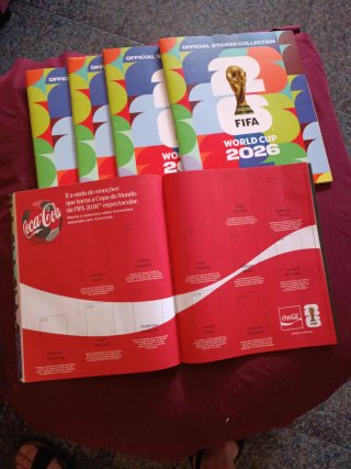 Lote 5 álbumes Panini Mundial 2026
