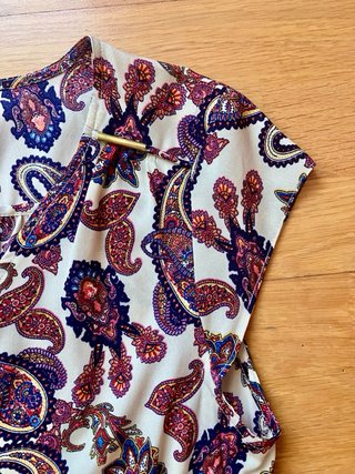 Vestido verano estampado paisley talla S