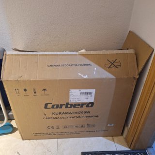 Campana extractora blanca Corbero KURAMATHI760W