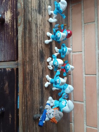 Lote de figuras de Los Pitufos