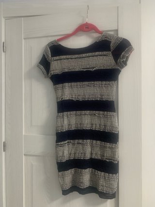 Vestido elástico rayas M