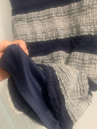 Vestido elástico rayas M