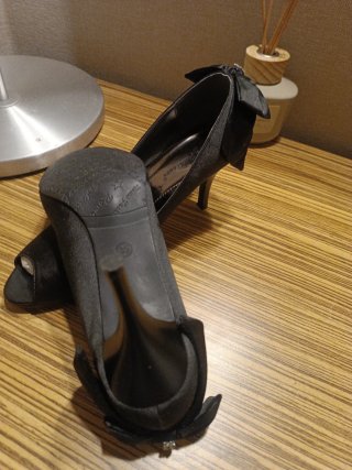 Zapatos de vestir negros raso talla 39