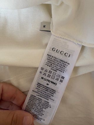 Camiseta Gucci Blanca Logo Spray