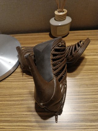 Sandalias Zara Tiras Marrones Talla 38