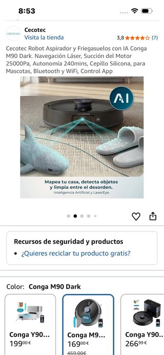 Robot Aspirador Cecotec Conga M90