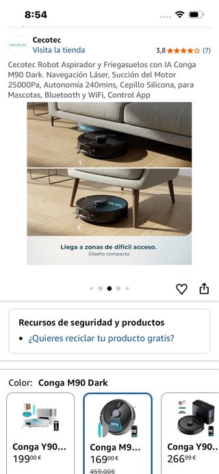 Robot Aspirador Cecotec Conga M90
