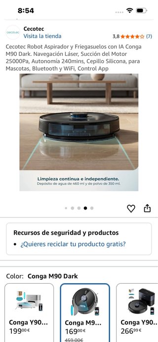 Robot Aspirador Cecotec Conga M90