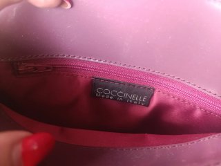 Bolso Coccinelle Piel Morado burdeos