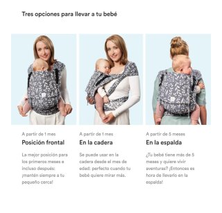 Mochila Portabebés Stokke Limas Carrier Plus Gris