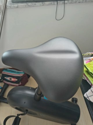 Bicicleta Estática Azul y Negra