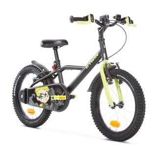 Bicicleta niños 16 pulgadas Btwin 500 Dark Hero negra 4,5 -