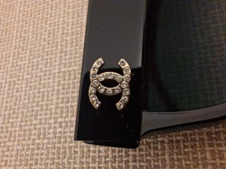 Occhiali da sole rettangolari Chanel neri