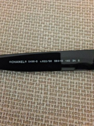 Occhiali da sole rettangolari Chanel neri