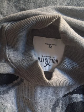 Jersey Hollister Mujer Gris