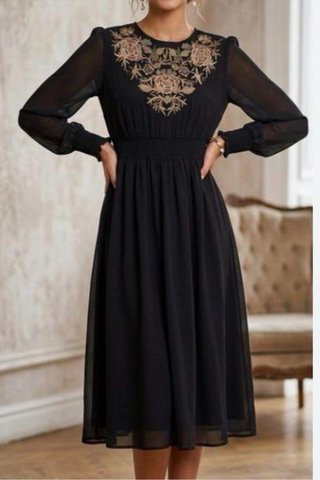 Vestido negro de Zara
