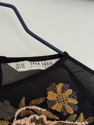 Vestido negro de Zara
