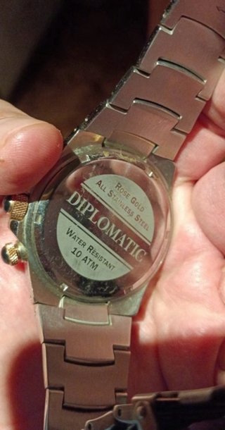 Reloj Diplomatic Oro y rosa Cronógrafo