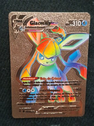 Pokemon Glaceon VMAX Carta Holo Rainbow