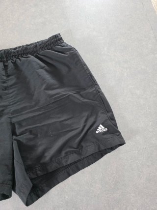 Adidas Vintage Y2K Track Shorts Neri Ricamati