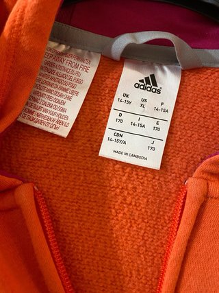 Felpa con cappuccio Adidas taglia S donna