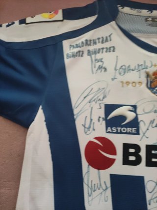 Camiseta Real Sociedad Firmada Centenario. T14