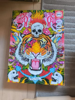Puzzle Educa 1000 Piezas Tigre Calavera