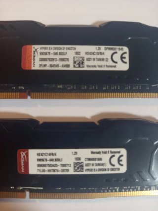 2x HyperX Fury DDR4 RAM 4GB