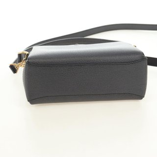 GUCCI Bamboo Hand Bag Leather 2way Gray Gold 000