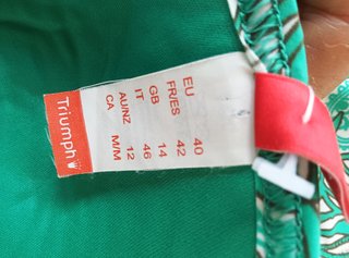 Bikini Triumph Verde Turquesa Talla L