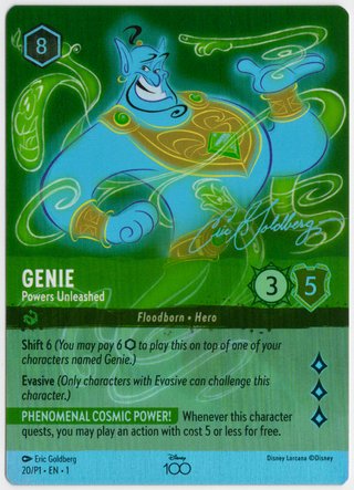 20/P1 Genie Powers Unleashed Lorcana Promo Disney