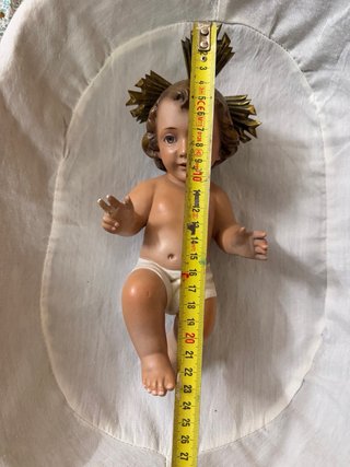 Niño Jesús con aureola dorada